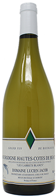 Domaine Lucien Jacob, Les Larrets Blancs, Hautes-Côtes de Beaune, Burgundy, 2020