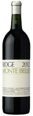 Ridge Vineyards, Monte Bello, Santa Cruz Mountains, California, USA 2012