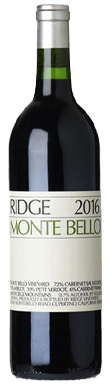 Ridge Vineyards, Monte Bello, Santa Cruz Mountains, California, USA 2016