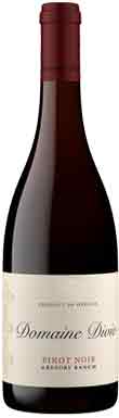 Domaine Divio, Gregory Ranch Pinot Noir, Yamhill-Carlton, Willamette Valley, Oregon, USA 2022