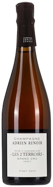 Adrien Renoir, Les 2 Terroirs Rosé Extra Brut, Montagne de Reims, Grand Cru, Champagne, France, NV