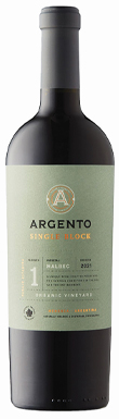 Argento, Single Block Block #1 Malbec, Paraje, Altamira, Uco Valley, Mendoza, Argentina 2021