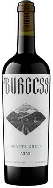 Burgess Cellars, Quartz Creek Vineyard Cabernet Sauvignon, Napa Valley, Oak Knoll, California, USA 2021