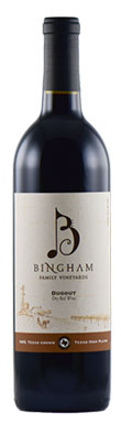 Bingham Family Vineyards, Dugout Dry Red Wine, Texas High