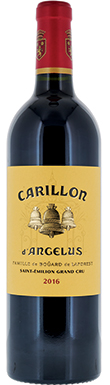 Château Angélus, Carillon d'Angelus, St-Émilion, Grand Cru, Bordeaux 2016