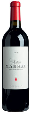Château Marsau, Francs C&ocirc;tes de Bordeaux, 2015