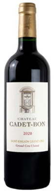 Château Cadet-Bon, St-Emilion, Grand Cru Classé, Bordeaux, France 2020