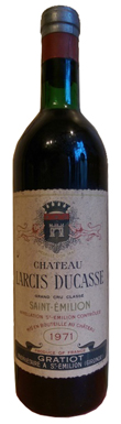 Château Larcis Ducasse, St-Émilion, Grand Cru Classé, 1971