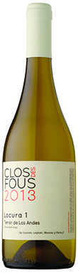 Clos des Fous, Locura 1 Chardonnay, Los Andes, Chile, 2013
