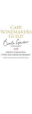 Groot Constantia, CWG Gouverneur's Reserve, Constantia, 2018