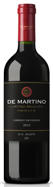 De Martino, Limited Release Cabernet Sauvignon, Maipo Valley, Chile 2021
