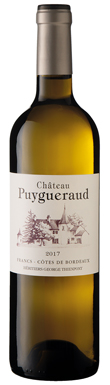 Château Puygueraud, Blanc, Francs Côtes de Bordeaux, 2017