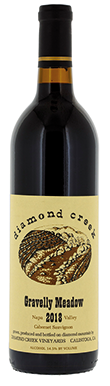 Diamond Creek, Gravelly Meadow Cabernet Sauvignon, Napa Valley, Diamond Mountain, 2018