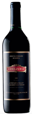 Errazuriz, Don Maximiano Founder's Reserve, Chile, 1989