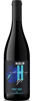 McCollum Heritage 91, Pinot Noir, Willamette Valley, Oregon, USA 2021