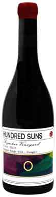 Hundred Suns, Sequitur Vineyard Pinot Noir, Ribbon RIdge, Willamette Valley, Oregon, USA 2022