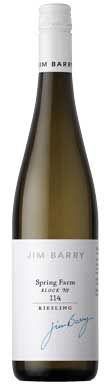 Jim Barry, Spring Farm Block 114 Riesling, Clare Valley, South Australia 2014