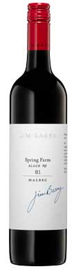 Jim Barry, Spring Farm Block 81 Malbec, Clare Valley, South Australia 2021