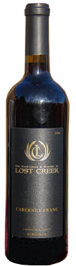 The Vineyards & Winery at Lost Creek, Cabernet Franc, Loudoun County, Virginia, 2017