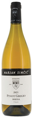 Marjan Simcic, Classic Pinot Grigio, Goriška Brda, Slovenia 2021