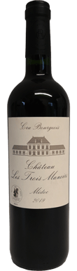 Château Les Trois Manoirs, Cru Bourgeois, Médoc, Bordeaux, France 2019