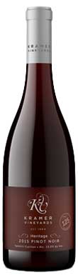 Kramer Vineyards, Heritage Pinot Noir, Yamhill-Carlton, Willamette Valley, Oregon, USA 2021