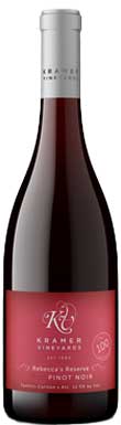 Kramer Vineyards, Rebecca's Reserve Pinot Noir, Yamhill-Carlton, Willamette Valley, Oregon, USA 2021