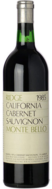 Ridge Vineyards, Monte Bello, Santa Cruz Mountains 1985