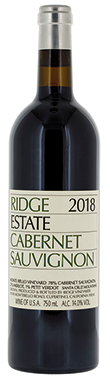 Ridge Vineyards, Estate Cabernet Sauvignon, Santa Cruz Mountains 2018