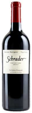 Schrader Cellars, Heritage Clone To Kalon Vineyard Cabernet Sauvignon, Oakville, Napa Valley, California, USA 2022