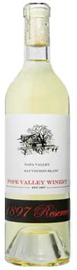 Pope Valley Winery, 1897 Reserve Sauvignon Blanc, Napa Valley, California, USA 2023