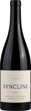 Bottle of Syncline, Boushey Vineyard Syrah, Yakima Valley, Washington, USA, 2024
