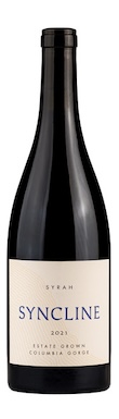 Bottle of Syncline, Estate Syrah, Columbia Gorge, Washington, USA, 2021